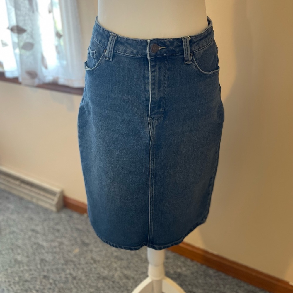 Denim Pencil Skirt